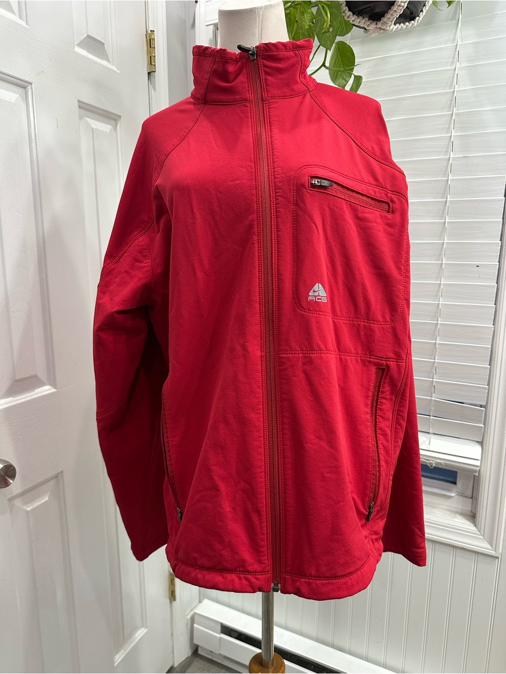 Nike ACG Red Full-Zip Bomber Jacket
